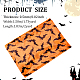 Fingerinspire 2x1.7 mètre de tissu à motif chauve-souris noir DIY-WH0032-23-2