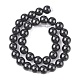 Chapelets de perles en pierre noire synthétique X-G-G088-6mm-3
