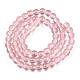 Transparent Glass Beads Strands GLAA-T032-T6mm-10-3