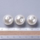 18 mm de color blanco cremoso perlas de imitación perlas acrílicas sueltas cuentas redondas para diy joyería de moda para niños X-PACR-18D-12-4