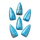 天然石ハウライトカボション  染め  三角形  40~40.5x18.5x6~6.5mm G-D066-02-1
