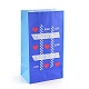 クラフト紙袋  ハンドルなし  保存袋  バレンタイン・デー  幸運という言葉のハート模様  藤紫色  23.5x13x8cm CARB-I001-01F-2