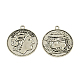 Colgantes de monedas de aleación de estilo tibetano de feng shui TIBEP-Q043-166-RS-1