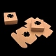 30pcs boîte-cadeau en papier kraft pliante carrée écologique CON-CJ0001-16-2