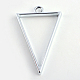Ciondoli a lunetta aperti del triangolo in lega di placcatura X-PALLOY-S047-09D-FF-2