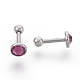 304 Stainless Steel Barbell Cartilage Earrings EJEW-L208-02C-05-1