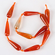 Natural Agate Faceted Teardrop Bead Strands G-E216-08-2