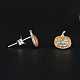 925 серьги-гвоздики из стерлингового серебра в форме тыквы FS9335-3