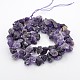 Natural Amethyst Nuggets Bead Strands G-A139-A04-2