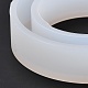 DIYシリコンモールド  ブレスレット作りに  レジンキャストペンダントモールド  UVレジン用  エポキシ樹脂金型製作  リング  ホワイト  88x21mm  内径：60mm DIY-G041-11-4
