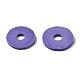 Flat Round Eco-Friendly Handmade Polymer Clay Beads CLAY-R067-12mm-03-6