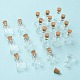 20 Uds 5 estilos mini contenedores de cuentas de botella de vidrio de borosilicato alto BOTT-YW0001-02-5