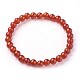 Natural Carnelian(Dyed) Beads Stretch Bracelets BJEW-F380-01-A10-1