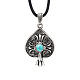 Alloy Pendant Necklaces NJEW-F235-14AS-1