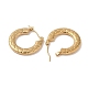 Серьги-полукольца из змеиной кожи 201 из нержавеющей стали для женщин EJEW-G385-06G-2