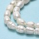 Fili di perle di perle d'acqua dolce coltivate naturali PEAR-J006-13A-4