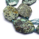 Brins de perles turquoises africaines naturelles (jaspe) G-K223-39A-3