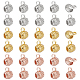 Dicosmétique 30 pièce 3 couleurs de perles de suspension en laiton KK-DC0001-44-1