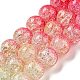 Spray Painted Crackle Glass Beads Strands DGLA-C002-10mm-06-3