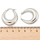 Массивные серьги-кольца из нержавеющей стали 304 X-EJEW-F280-06E-P-3
