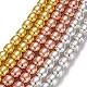Chapelets de perles en hématite synthétique sans magnétiques G-O191-01-1