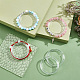 Pandahall elite 20 Uds pequeño estante transparente organizador de brazaletes soporte de exhibición de pulseras soporte de joyería BDIS-PH0001-04-2