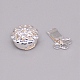 Застежки латунные коробки KK-WH0044-01S-3