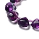 Mèches de perles de fluorite violet naturel&nbsp;G-NH0032-A02-02-4