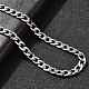 6 мм 304 нержавеющая сталь кубинские звенья цепи ожерелья для женщин мужчин NJEW-B134-01C-P-2