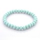 Bracelets extensibles en perles en rondelles facettées en verre de cristal opaque de couleur unie BJEW-F072-M-2