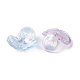 Bouchons de perles acryliques transparents de placage uv SACR-A006-02-3