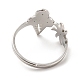 201 регулируемое кольцо из нержавеющей стали для женщин с изображением солнца и мороженого RJEW-F131-02P-3