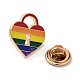 Pride Rainbow Theme Enamel Pins JEWB-G031-01K-3