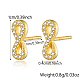 925 серьги-гвоздики из стерлингового серебра со стразами YM3163-1-2