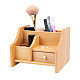 Boîte d'organisateur de stockage de tiroir cosmétique en bois de hêtre OBOX-WH0004-13-1