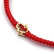 Bracelets réglables de perles tressées avec cordon en nylon BJEW-JB05396-02-3
