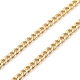 Brass Curb Chain Bracelets & Necklaces Jewelry Sets X-SJEW-JS01111-4