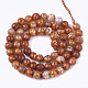 Chapelets de perles en agate naturelle craquelée X-G-T119-01A-06-2
