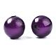 Spray Painted Miracle Acrylic Round Beads MACR-Q154-12mm-N06-3