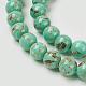Sea Shell and Synthetic Turquoise Assembled Beads Strands G-G758-07-8mm-3
