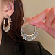 Серьги-гвоздики из сплава в форме буквы С FS-WGEF358-02-1