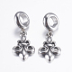 304 Stainless Steel European Dangle Charms STAS-P183-27AS-1
