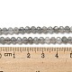 Sfaccettate rotonde fili di perline labradorite naturale G-I156-03-4mm-6