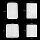4 pièces géométrie/larme/lettre pendentif et liens moules en silicone DIY-LS0003-21-2