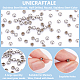 UNICRAFTALE 100pcs 202 Stainless Steel Cord End Caps 2mm Hole Tiny End Caps Half Drilled Beads Round Cord End Small Metal Rondelle End Caps for DIY Bracelets Necklaces Jewelry Making STAS-UN0052-44-5