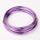 アルミ製ワイヤー  紫色のメディア  12ゲージ  2mm  6 m /ロール AW6X2MM-22-1