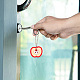 GOMAKERER 30Pcs PVC Anti-Lost Key Sleeve Pendant Decorations HJEW-GO0001-06-5
