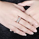 Alliage d'étain anneaux czech partie strass large bande de doigts pour les femmes RJEW-BB15381-8RG-7