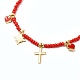 Colliers pendentif aile et croix et coeur et étoile pour fille femmes NJEW-JN03688-11