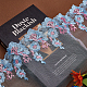 花柄ポリエステル刺繍飾りアクセサリー  レースオーガンジーのトリミング  ミシンクラフト装飾  ライトスカイブルー  200x1mm  約5ヤード/個 DIY-WH0308-279-4